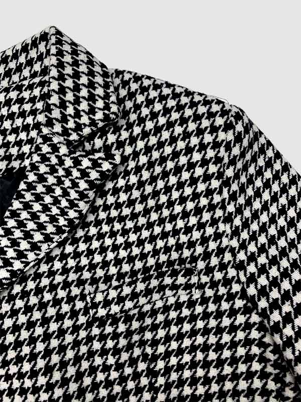 Men's Houndstooth Versatile Casual Button Blazer