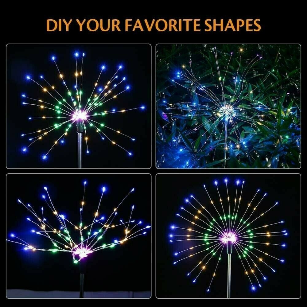 Solar Garden Firework Light Lawn Light