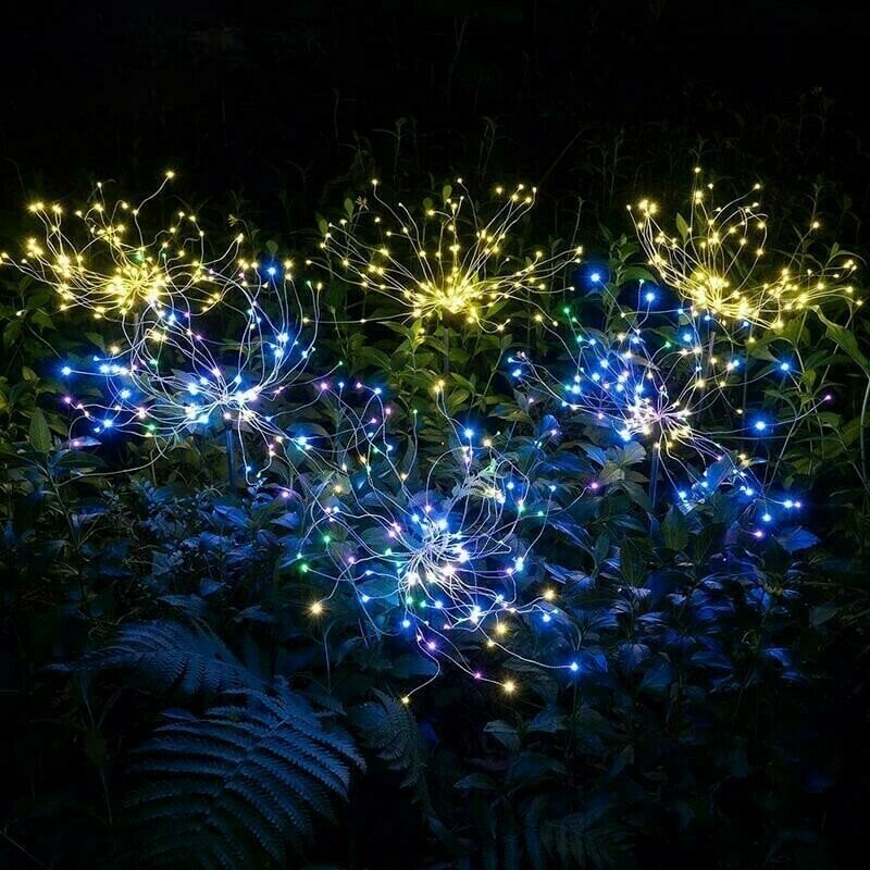 Solar Garden Firework Light Lawn Light