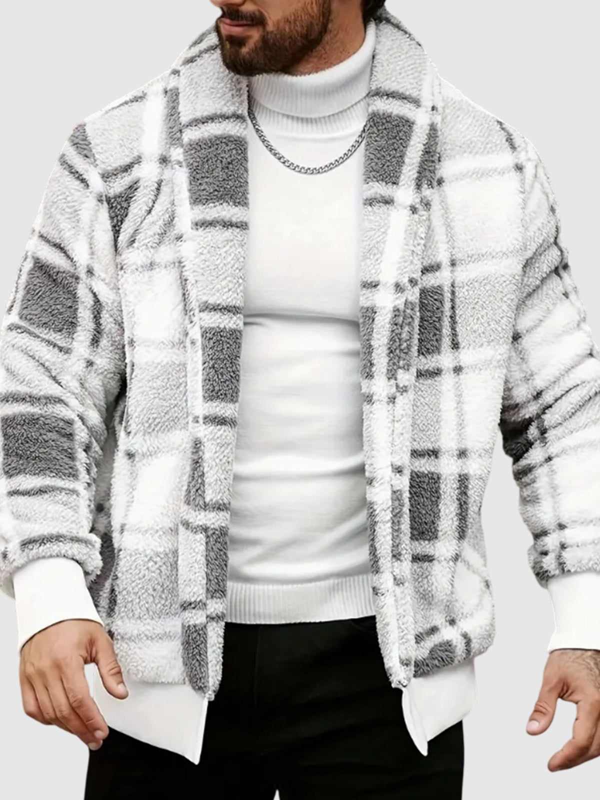 Men's Plaid Casual Jacket