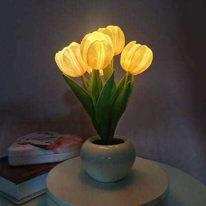 2023 New LED Tulip Home Night Light Decoration Atmosphere Lamp