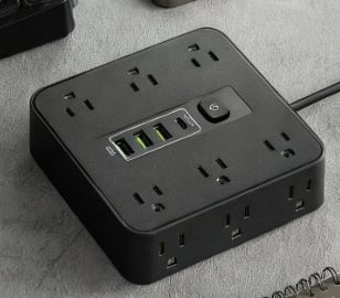 ⚡16-in-1 Power Strip with Switch & Surge Protection,ETL Listed Fireproof Power Strip