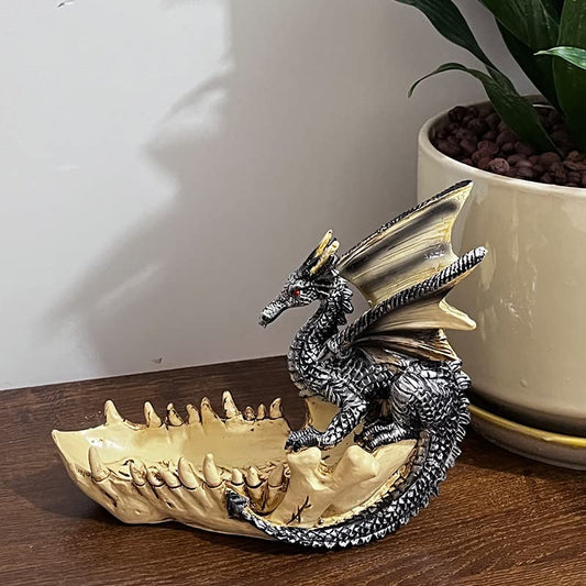 Dragon Tooth Boat Sculpture Decoration Items Storage Crafts