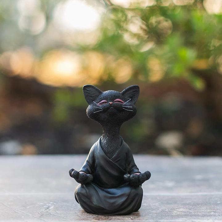 Happy Buddha Cat Home Decor