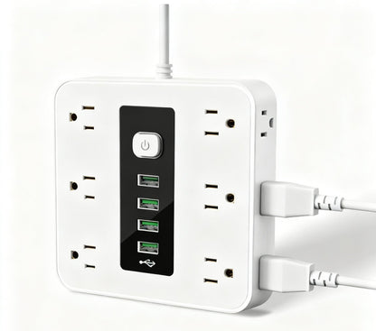 ⚡16-in-1 Power Strip with Switch & Surge Protection,ETL Listed Fireproof Power Strip