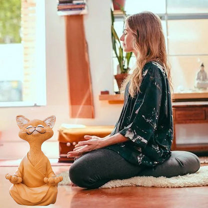 Happy Buddha Cat Home Decor