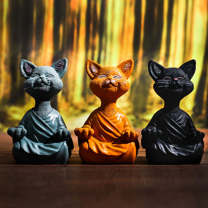 Happy Buddha Cat Home Decor