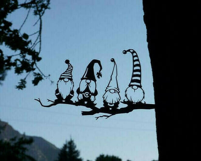 Spring Decor - Steel Branch Gnomes Decoration