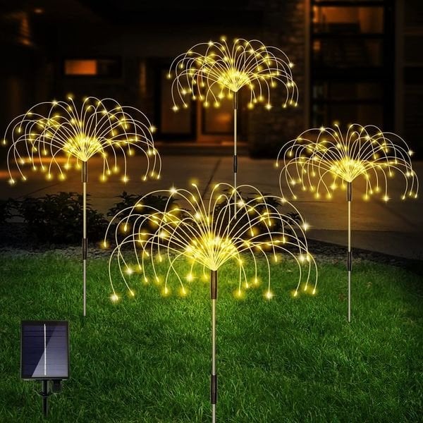 Solar Garden Firework Light Lawn Light