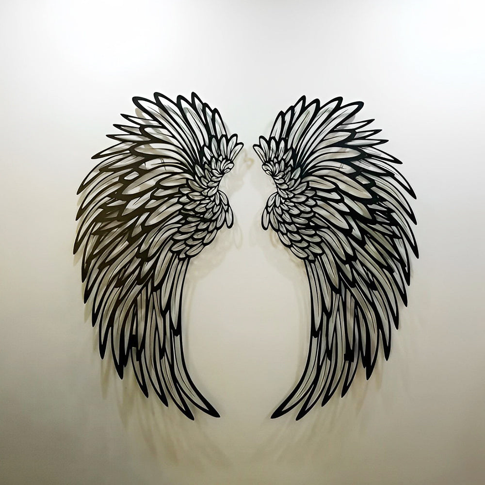 1 Pair Angel Wings Metal Wall Art