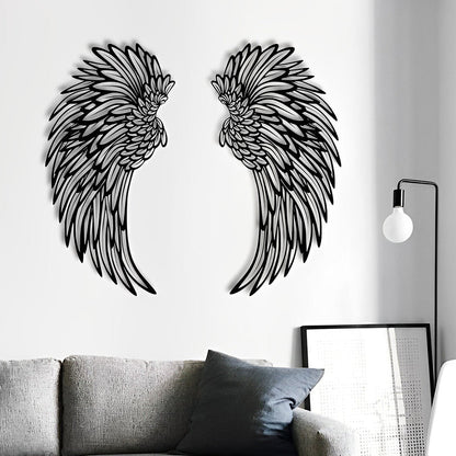 1 Pair Angel Wings Metal Wall Art