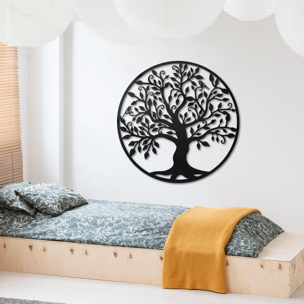 Birds and Tree of Life Metal Wall Art
