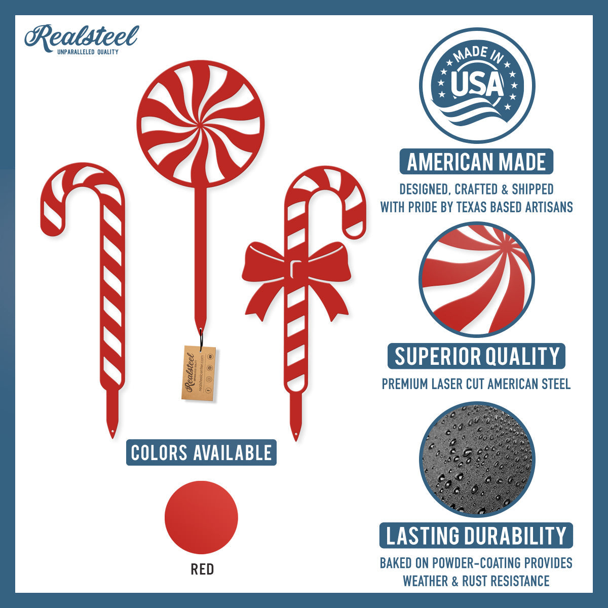 Christmas Candy Cane Stakes
