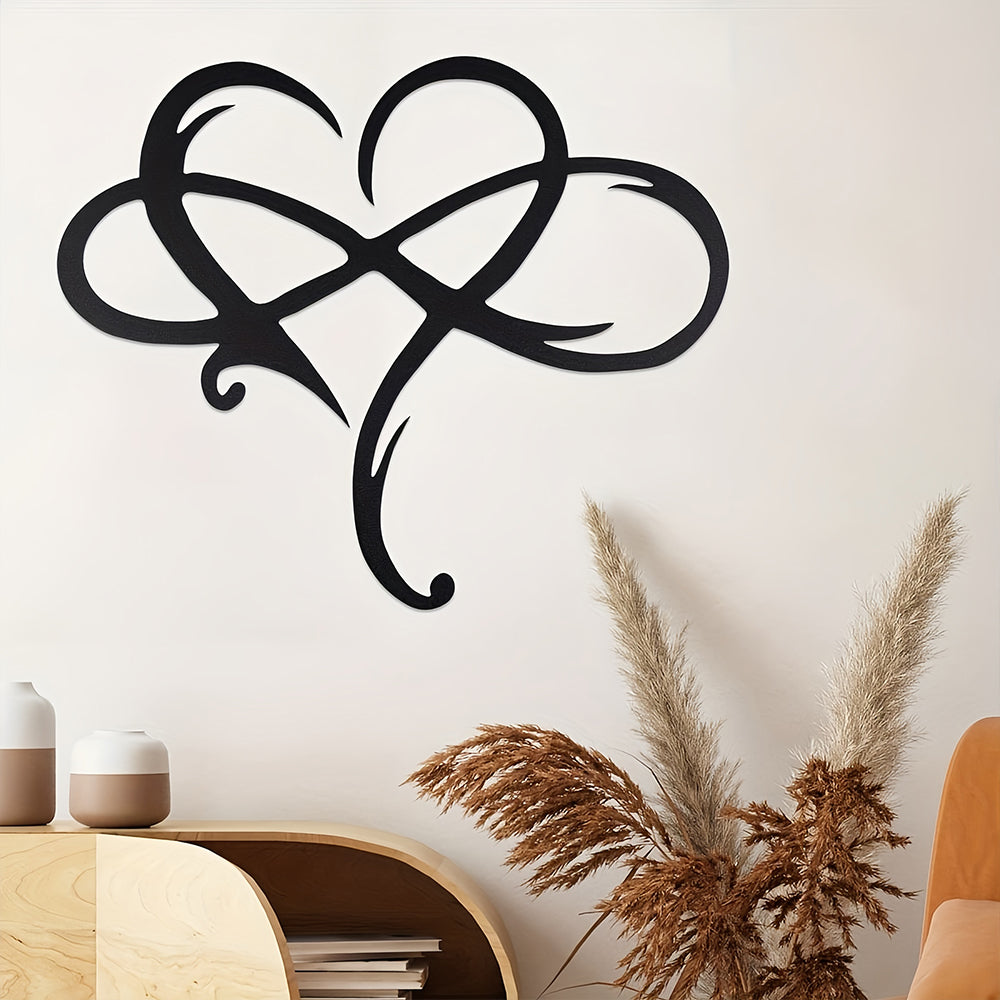Infinite Heart-shaped Metal Wall Art