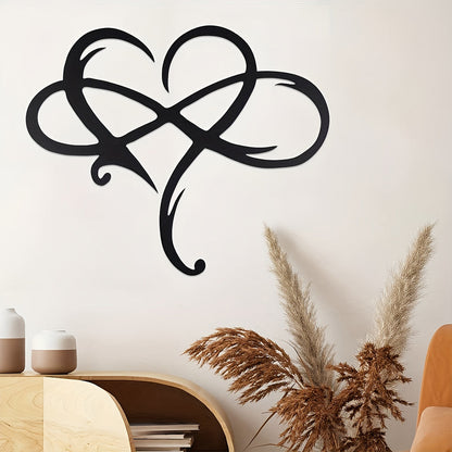 Infinite Heart-shaped Metal Wall Art