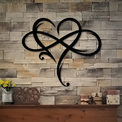 Infinite Heart-shaped Metal Wall Art