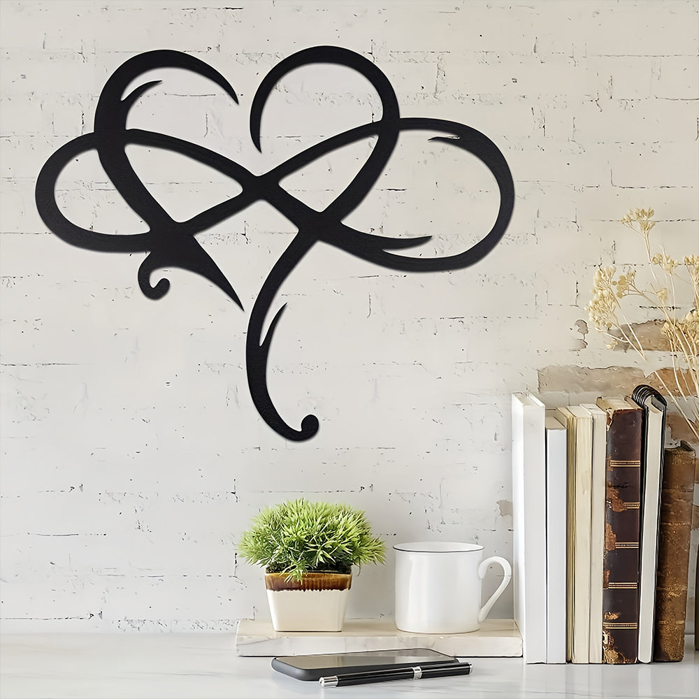 Infinite Heart-shaped Metal Wall Art