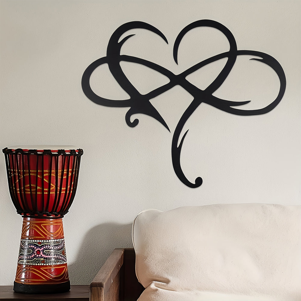Infinite Heart-shaped Metal Wall Art