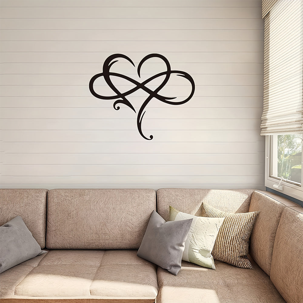 Infinite Heart-shaped Metal Wall Art