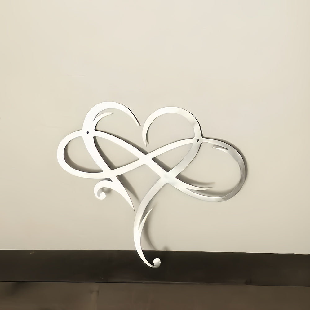 Infinite Heart-shaped Metal Wall Art