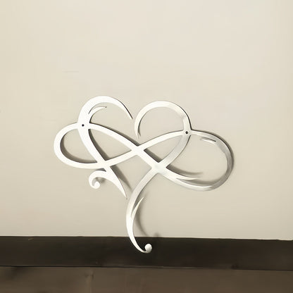 Infinite Heart-shaped Metal Wall Art