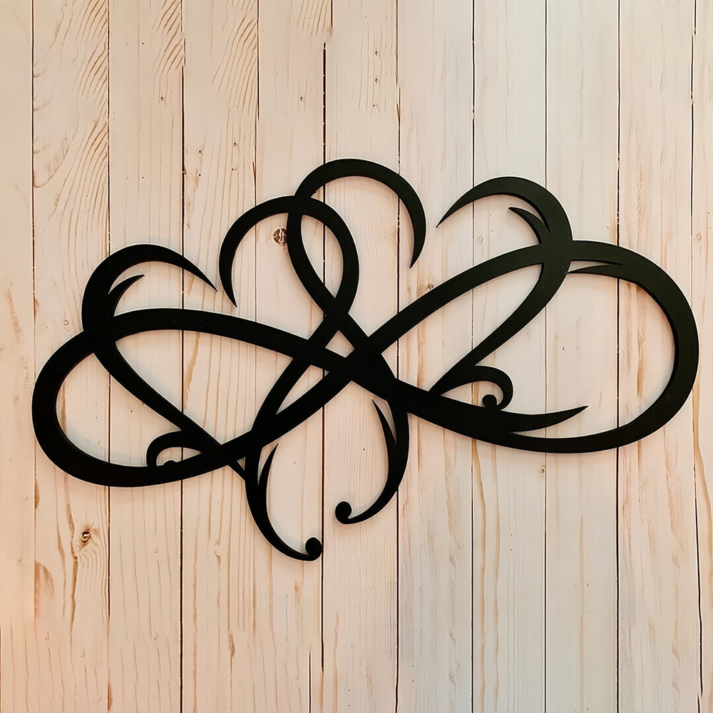 Infinite Heart-shaped Metal Wall Art
