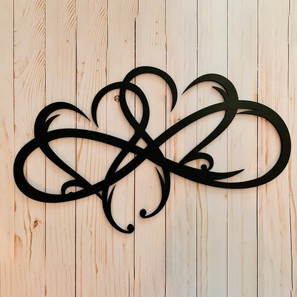 Infinite Heart-shaped Metal Wall Art