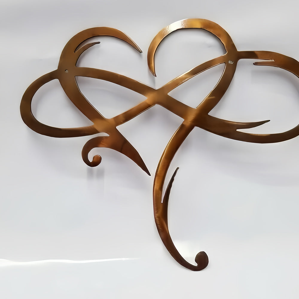 Infinite Heart-shaped Metal Wall Art