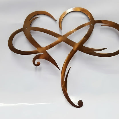 Infinite Heart-shaped Metal Wall Art
