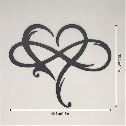 Infinite Heart-shaped Metal Wall Art