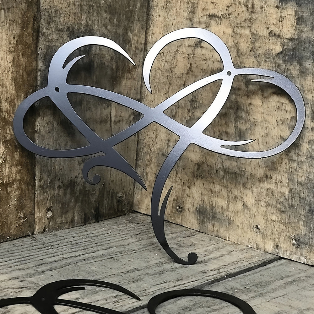 Infinite Heart-shaped Metal Wall Art