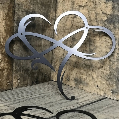 Infinite Heart-shaped Metal Wall Art