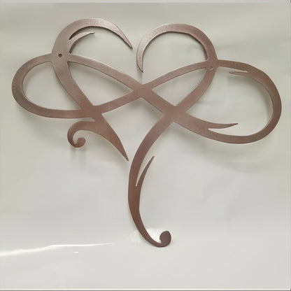 Infinite Heart-shaped Metal Wall Art