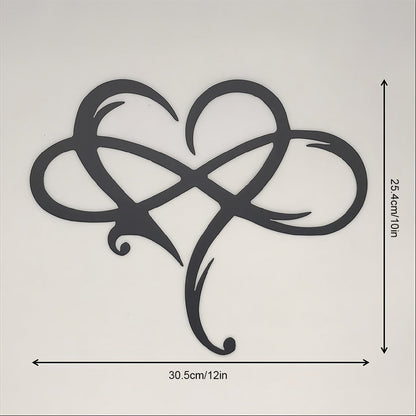 Infinite Heart-shaped Metal Wall Art