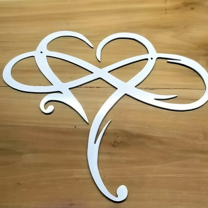Infinite Heart-shaped Metal Wall Art