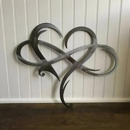 Infinite Heart-shaped Metal Wall Art