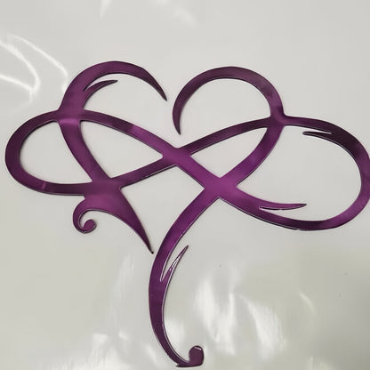 Infinite Heart-shaped Metal Wall Art