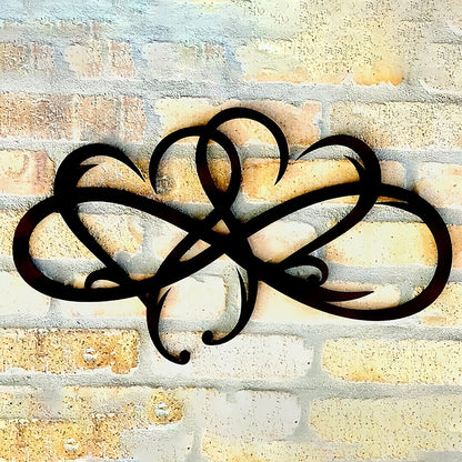 Infinite Heart-shaped Metal Wall Art