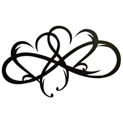 Infinite Heart-shaped Metal Wall Art