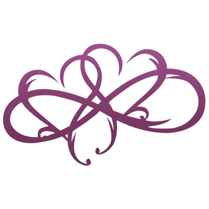 Infinite Heart-shaped Metal Wall Art