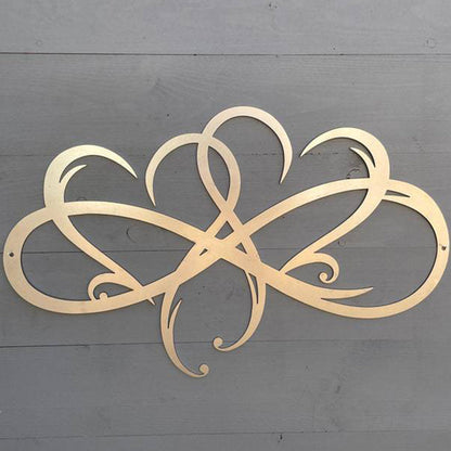 Infinite Heart-shaped Metal Wall Art