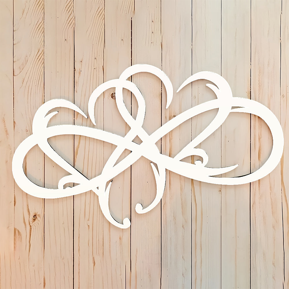 Infinite Heart-shaped Metal Wall Art