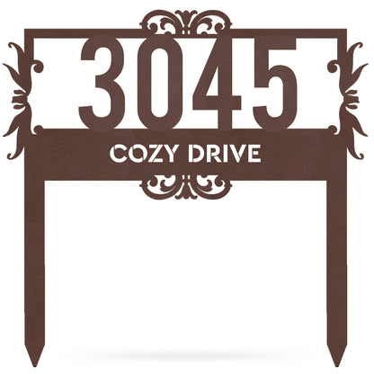 Lawn Address Monogram – Personalized and Practical Address Sign