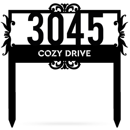 Lawn Address Monogram – Personalized and Practical Address Sign