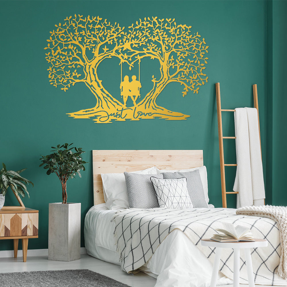 Love Tree Heart-shaped Tree Of Life Metal Wall Art