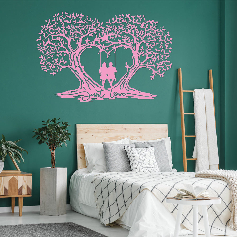 Love Tree Heart-shaped Tree Of Life Metal Wall Art