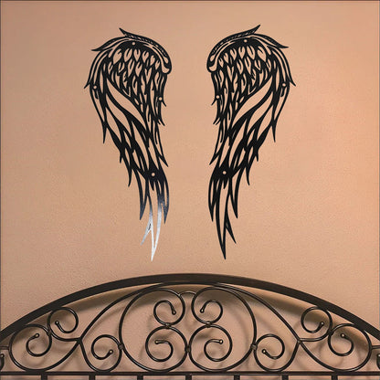 1 Pair Angel Wings Metal Wall Art