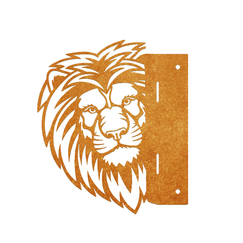 Lion Farm Peeping Animal Outdoor Metal Garden Art