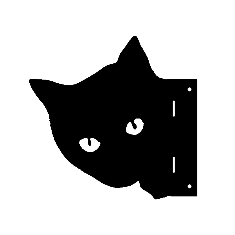 Cat Farm Peeping Animal Outdoor Metal Garden Art