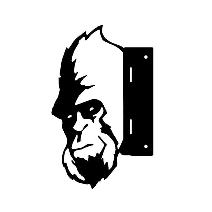 Gorilla Farm Peeping Animal Outdoor Metal Garden Art
